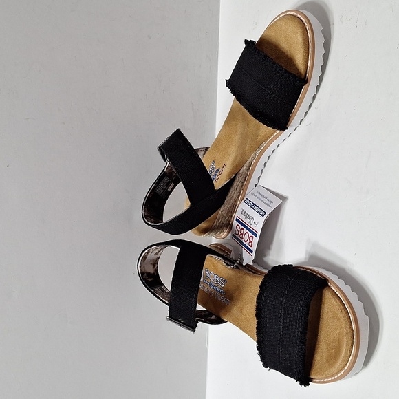 Bobs from Sketchers (NEW) Black Desert Kiss Adobe Princess Comfort Sandal Size 7 - Picture 3 of 10